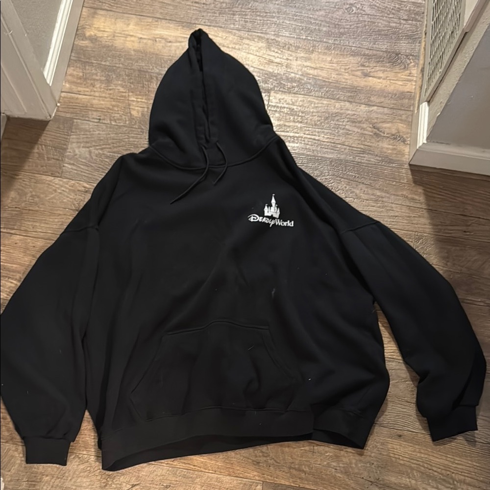 Classic Black Pullover Hoodie Sweatshirt